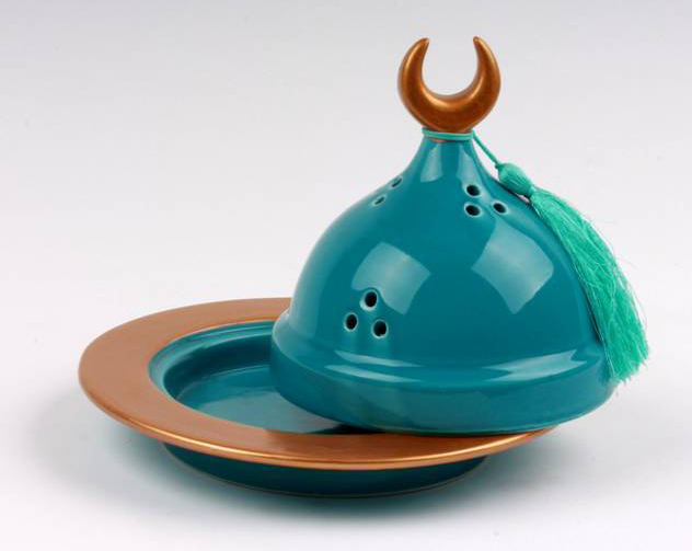 SERAMİK OSMANLI LOKUMLUK TURKUAZ 20X16 CM