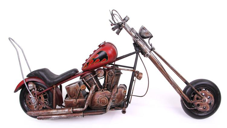 Dekoratif Metal Motosiklet 45 x 16 x 23 CM