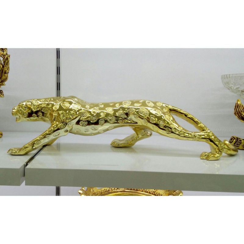 PANTER LEOPAR BİBLO..74 X 19 CM..GOLD